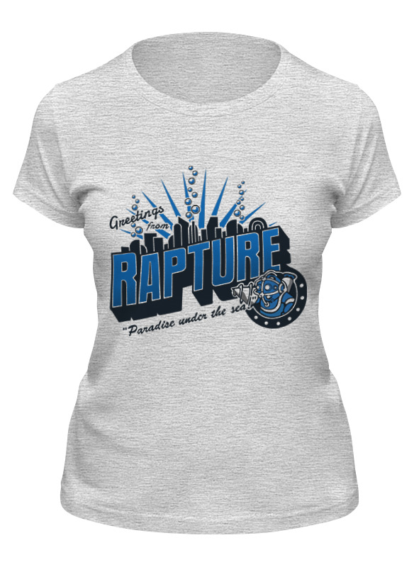 

Футболка женская Printio Rapture серая S, Серый, Rapture