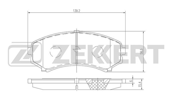 

Колодки тормозные Mazda E-Serie 91-, MPV 95-; Mitsubishi Grandis передние дисковые (GDB325