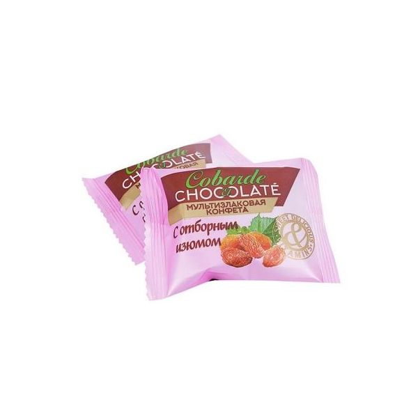 

Конфеты Cobarde el Chocolate мультизлаковые с отборным изюмом