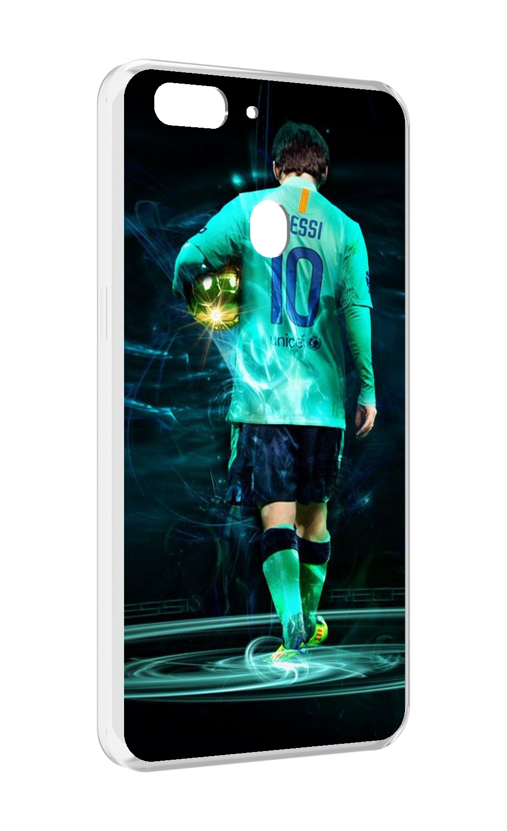 

Чехол MyPads Месси мужской для Oppo Realme 2, Прозрачный, Tocco