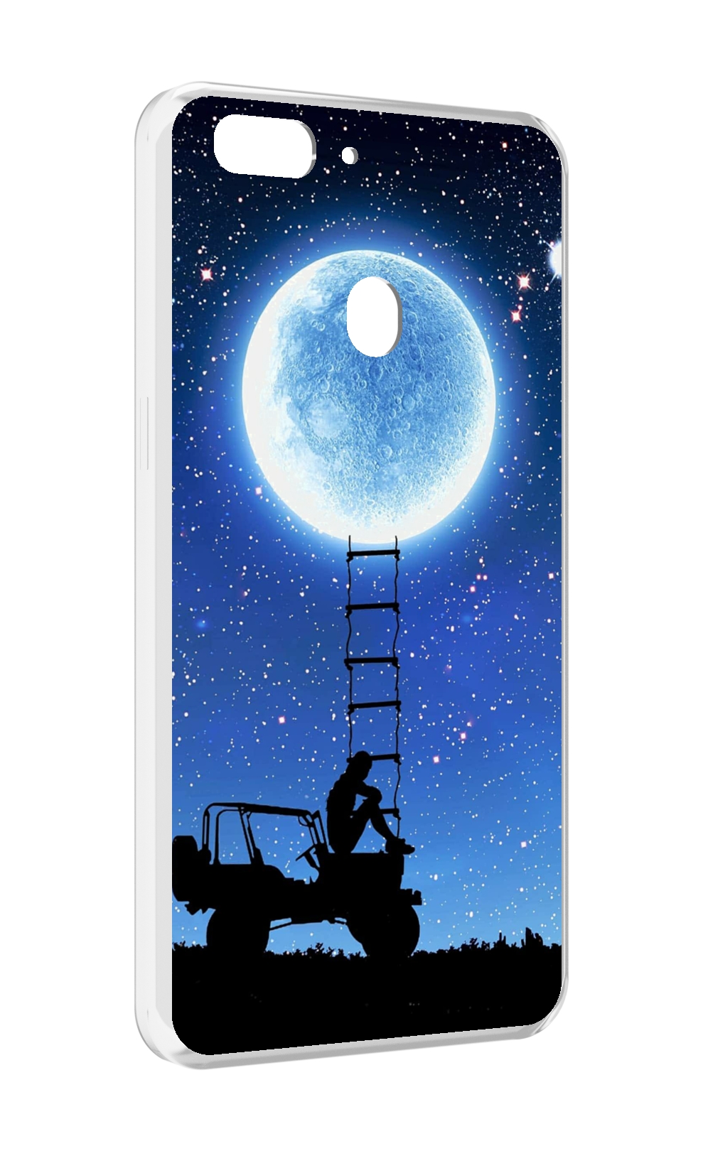 

Чехол MyPads Машина-на-лун для Oppo Realme 2, Прозрачный, Tocco