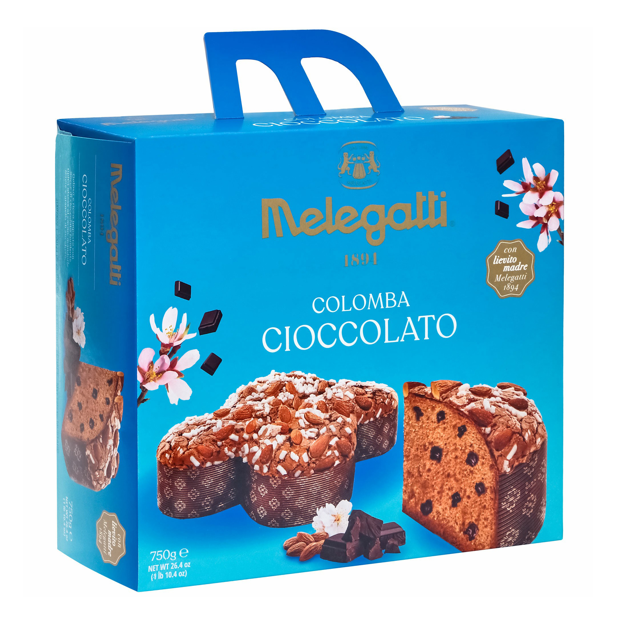 

Кекс Melegatti Colomba сдобный с шоколадной крошкой 750 г