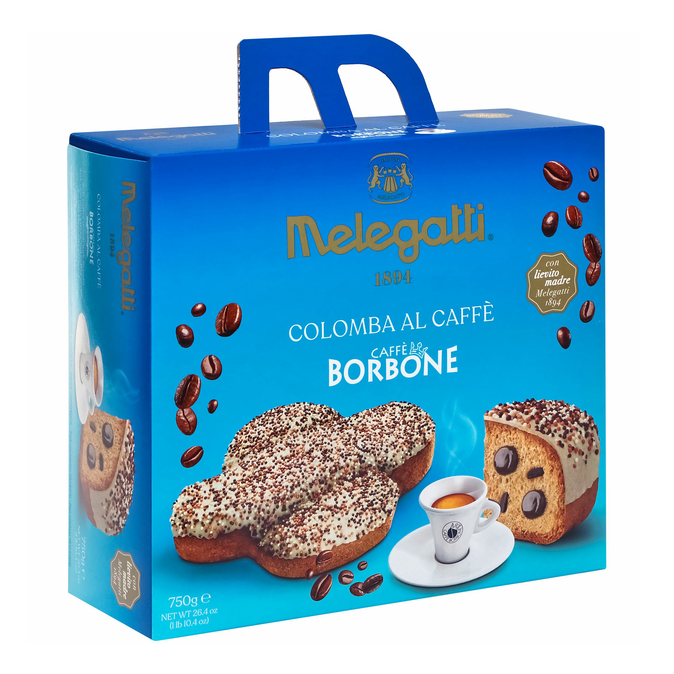 

Кекс Melegatti Colomba сдобный с кофейным кремом 750 г