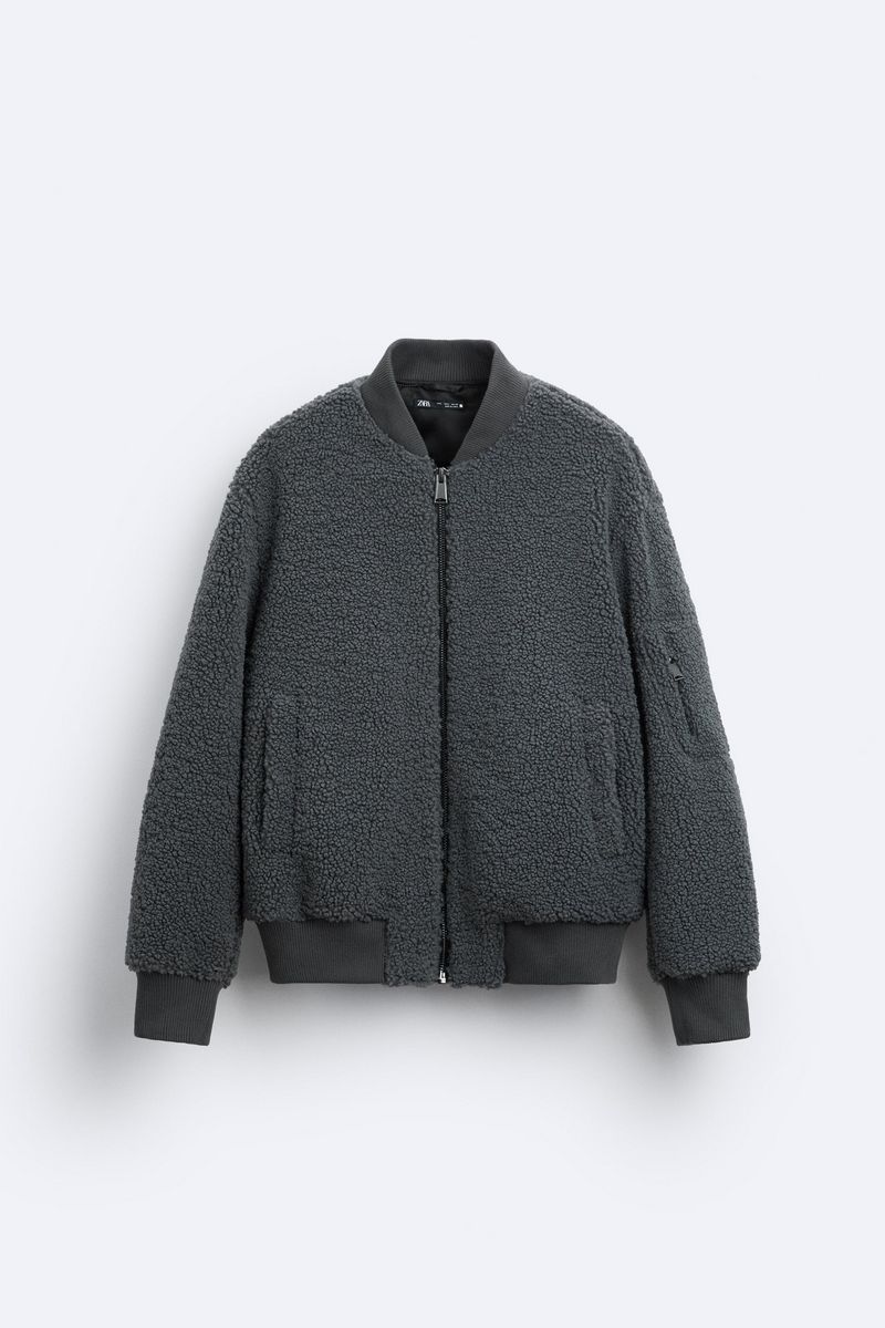 

Бомбер мужской ZARA 08281405 серый L, 08281405