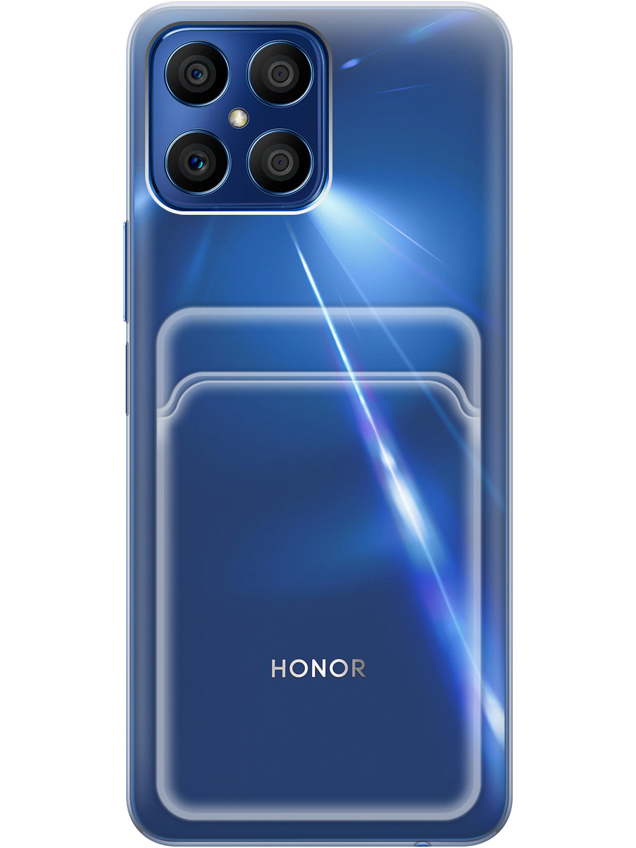 

Силиконовый чехол на Honor X8 прозрачный, 20012031