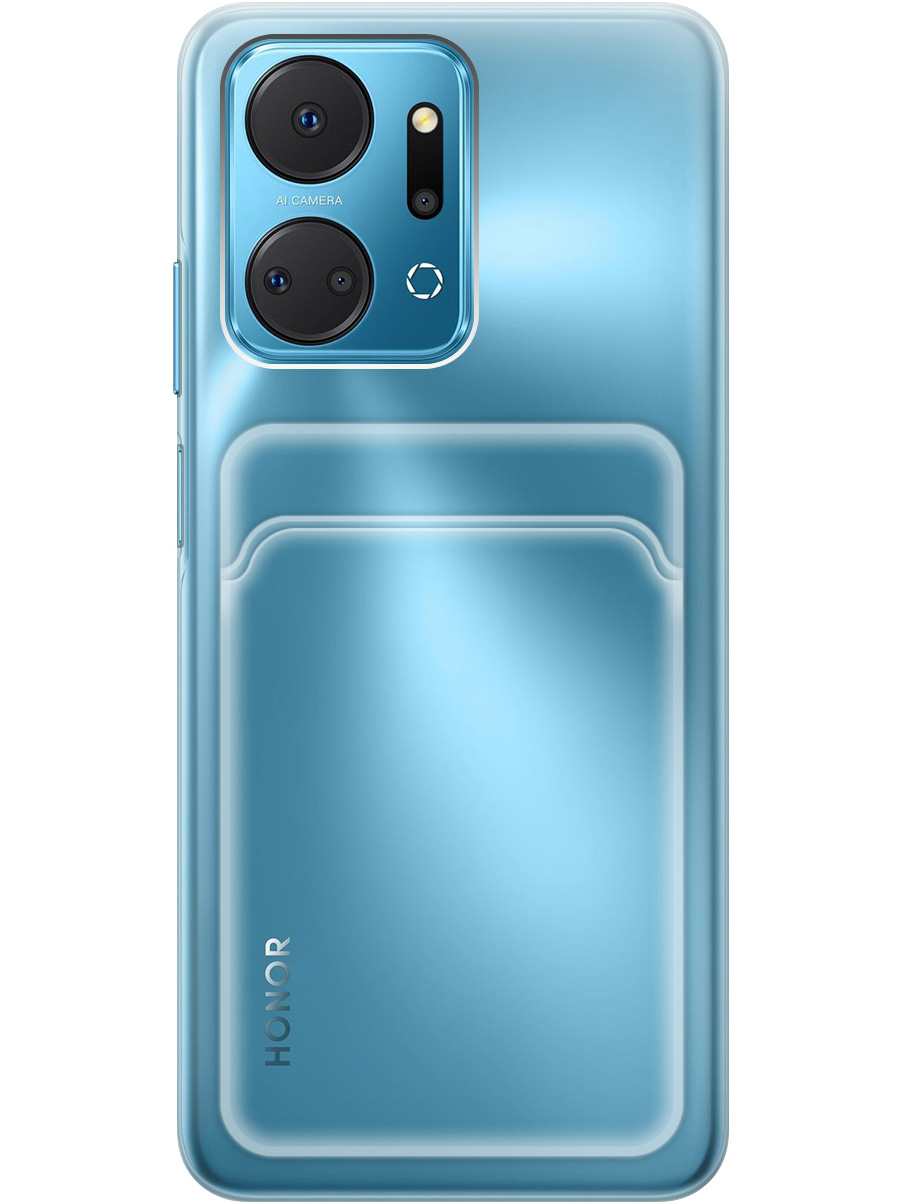 

Силиконовый чехол на Honor X7a прозрачный, 20011943