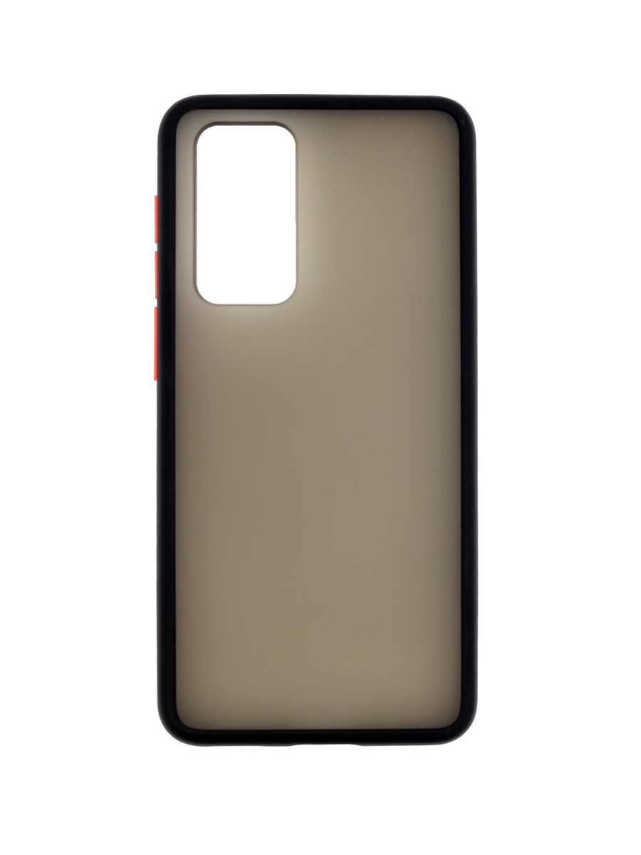 фото Чехол zibelino plastic matte для huawei p40 (черная окантовка)