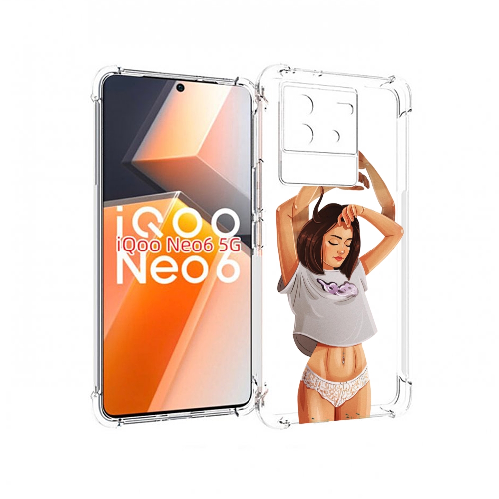 

Чехол MyPads много-рук женский для Vivo iQoo Neo 6 5G, Прозрачный, Tocco