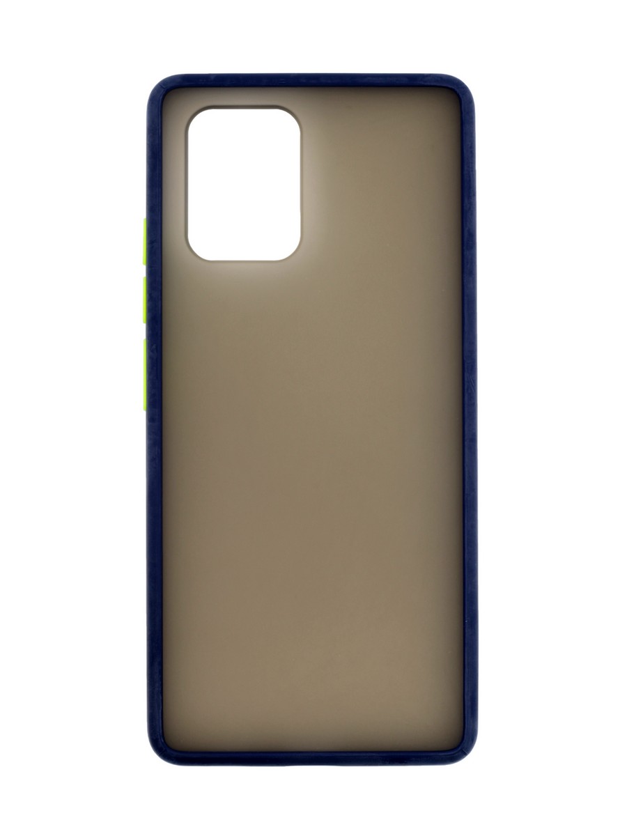 фото Чехол zibelino plastic matte для samsung galaxy s10 lite/a91 (g770/a915) (синяя окантовка)