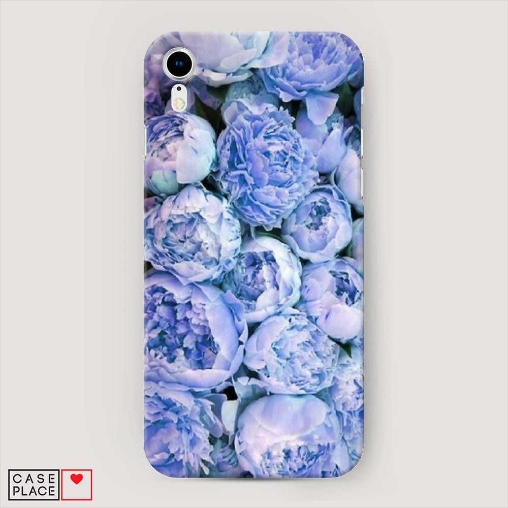 

Пластиковый чехол "Пионы голубые" на Apple iPhone XR (10R), 12020-6