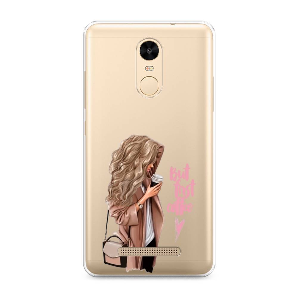 

Силиконовый чехол "Девушка с кофе" на Xiaomi Redmi Note 3, Девушка с кофе