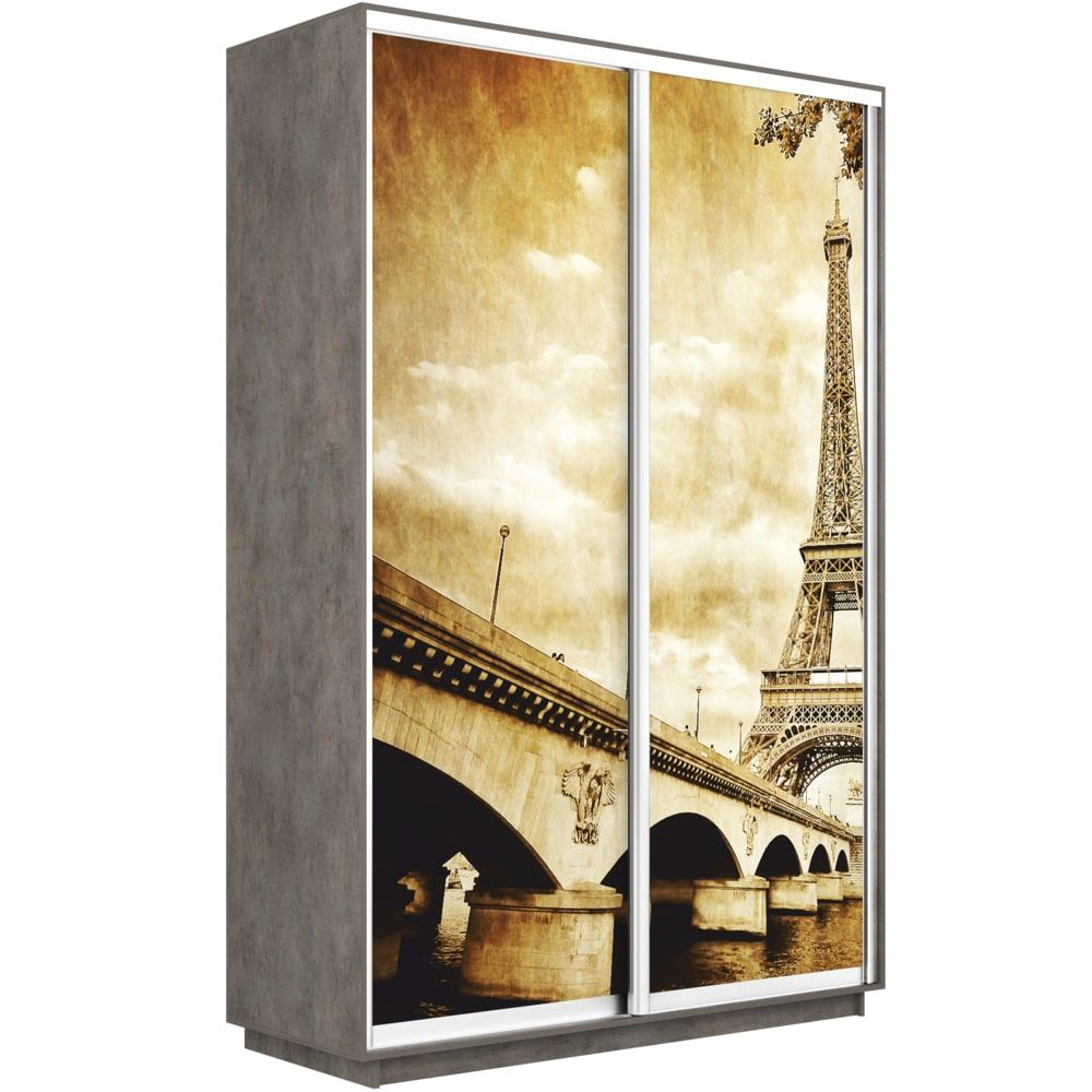 

Шкаф-купе Е1 Экспресс Фото дуо Бетон 120-220-60 PARIS, Серый, Экспресс Фото Дуо