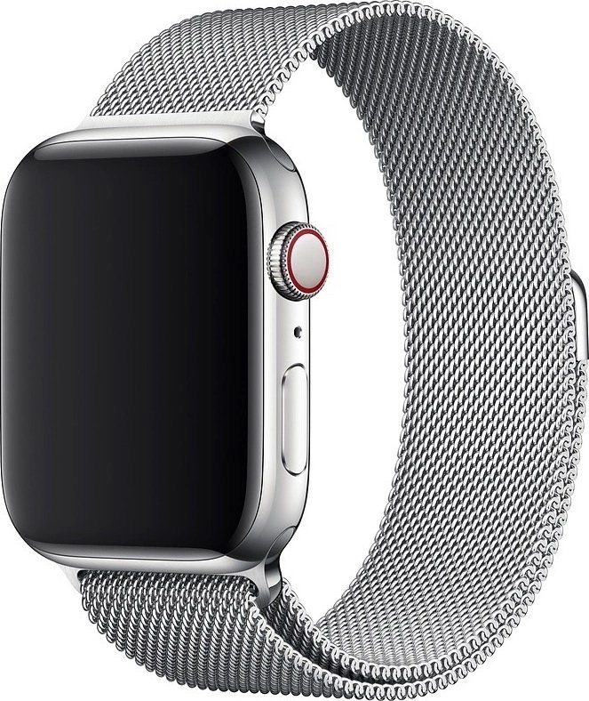 

Ремешок на руку для Apple Watch 38/40/41 мм, Milanese loop, серый