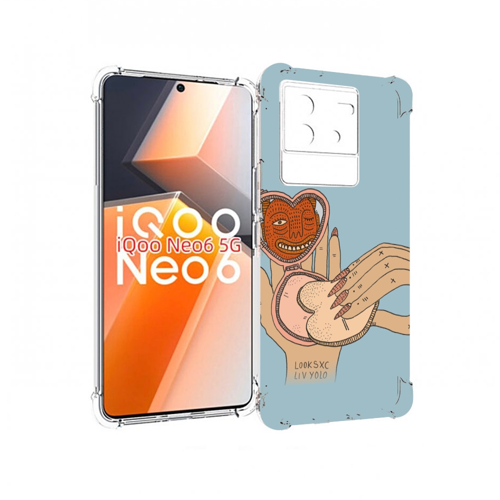 

Чехол MyPads макияж картинка женский для Vivo iQoo Neo 6 5G, Прозрачный, Tocco