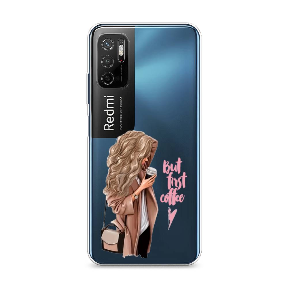 

Силиконовый чехол "Девушка с кофе" на Xiaomi Redmi Note 11SE, Девушка с кофе