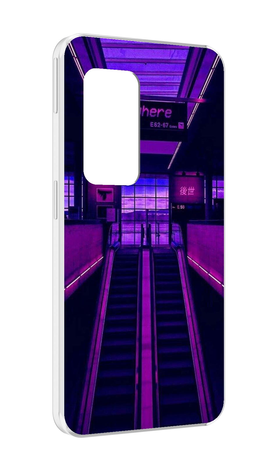 

Чехол MyPads фиолетовый эскалатор для UleFone Power Armor X11 Pro, Прозрачный, Tocco