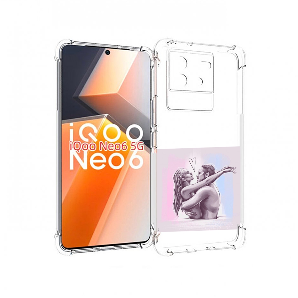 

Чехол MyPads любовные-тела для Vivo iQoo Neo 6 5G, Прозрачный, Tocco
