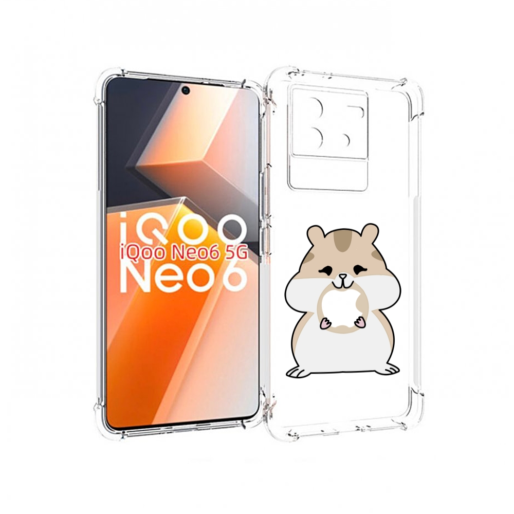 

Чехол MyPads любитель-яблок детский для Vivo iQoo Neo 6 5G, Прозрачный, Tocco