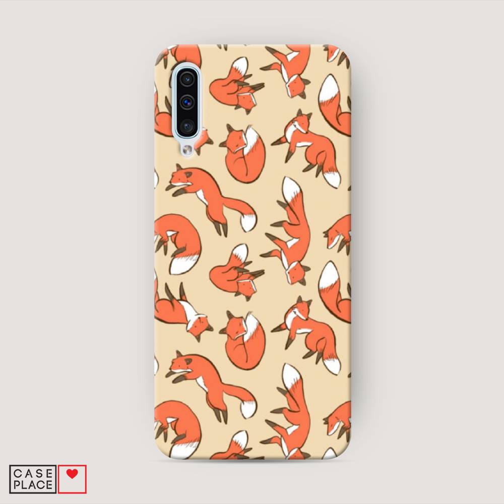 

Пластиковый чехол "Лисички фон" на Samsung Galaxy A50, 27720-2