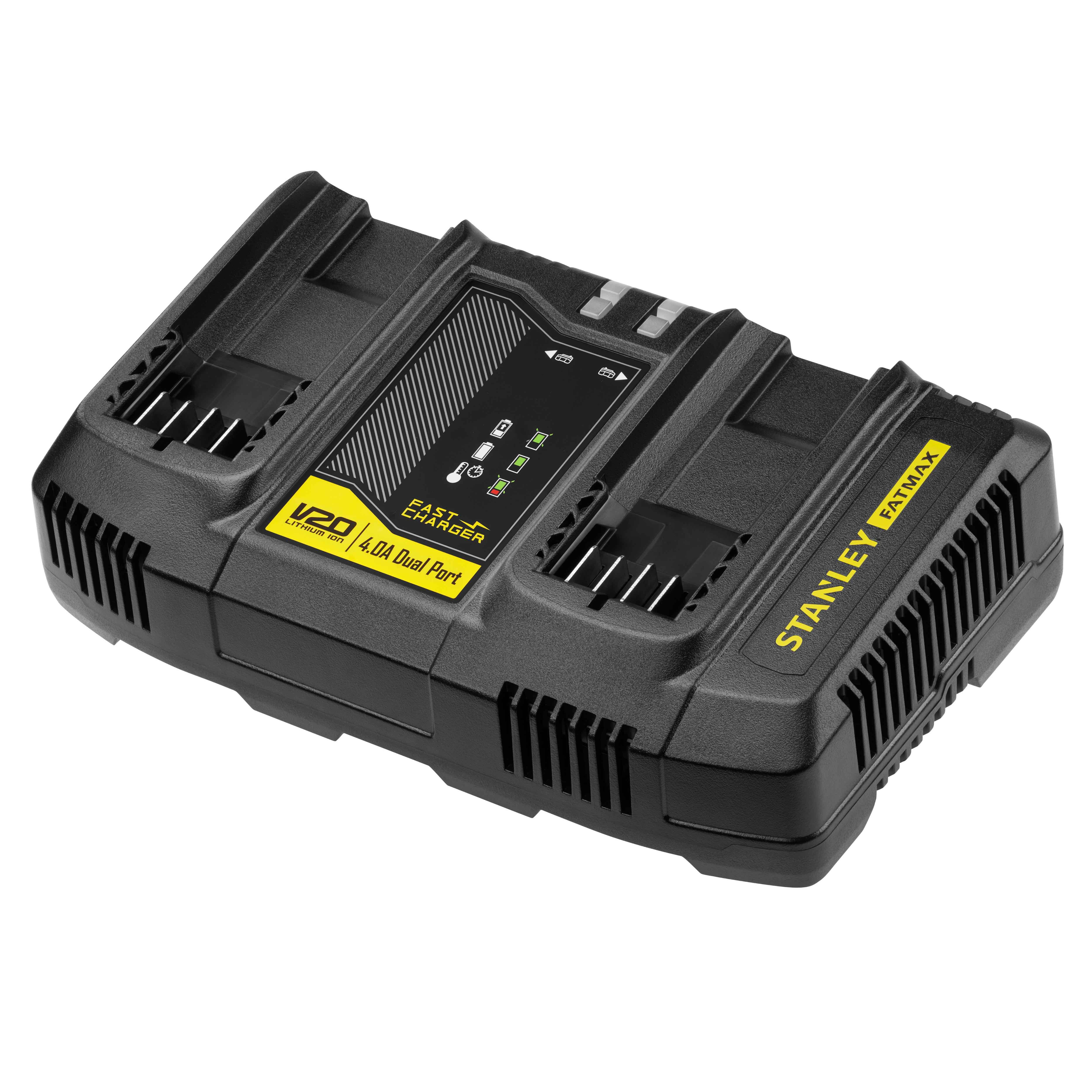 Двойное быстрое зарядное устройство STANLEY FATMAX V20, 18 В, 4 А, SFMCB24