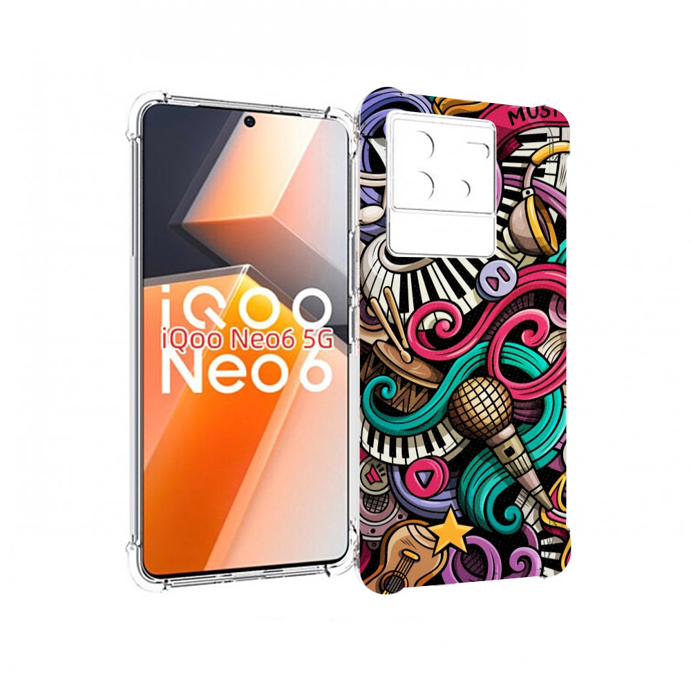 

Чехол MyPads любимая-музыка для Vivo iQoo Neo 6 5G, Прозрачный, Tocco