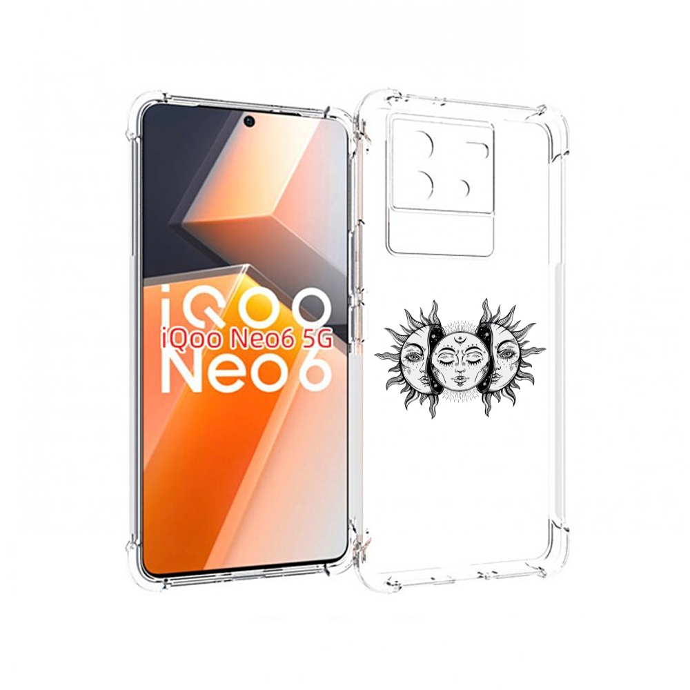 

Чехол MyPads луна-в-солнце для Vivo iQoo Neo 6 5G, Прозрачный, Tocco