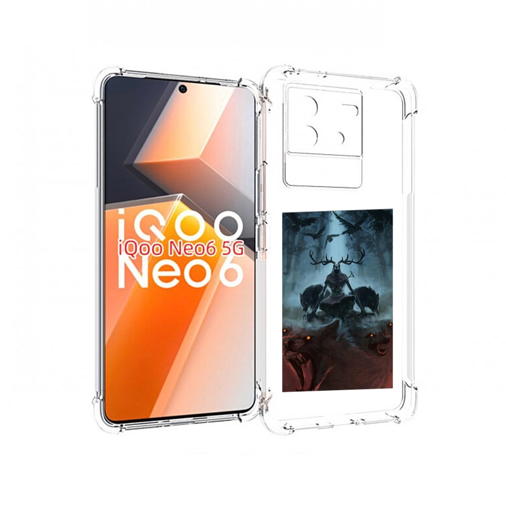 

Чехол MyPads лось демон для Vivo iQoo Neo 6 5G, Прозрачный, Tocco