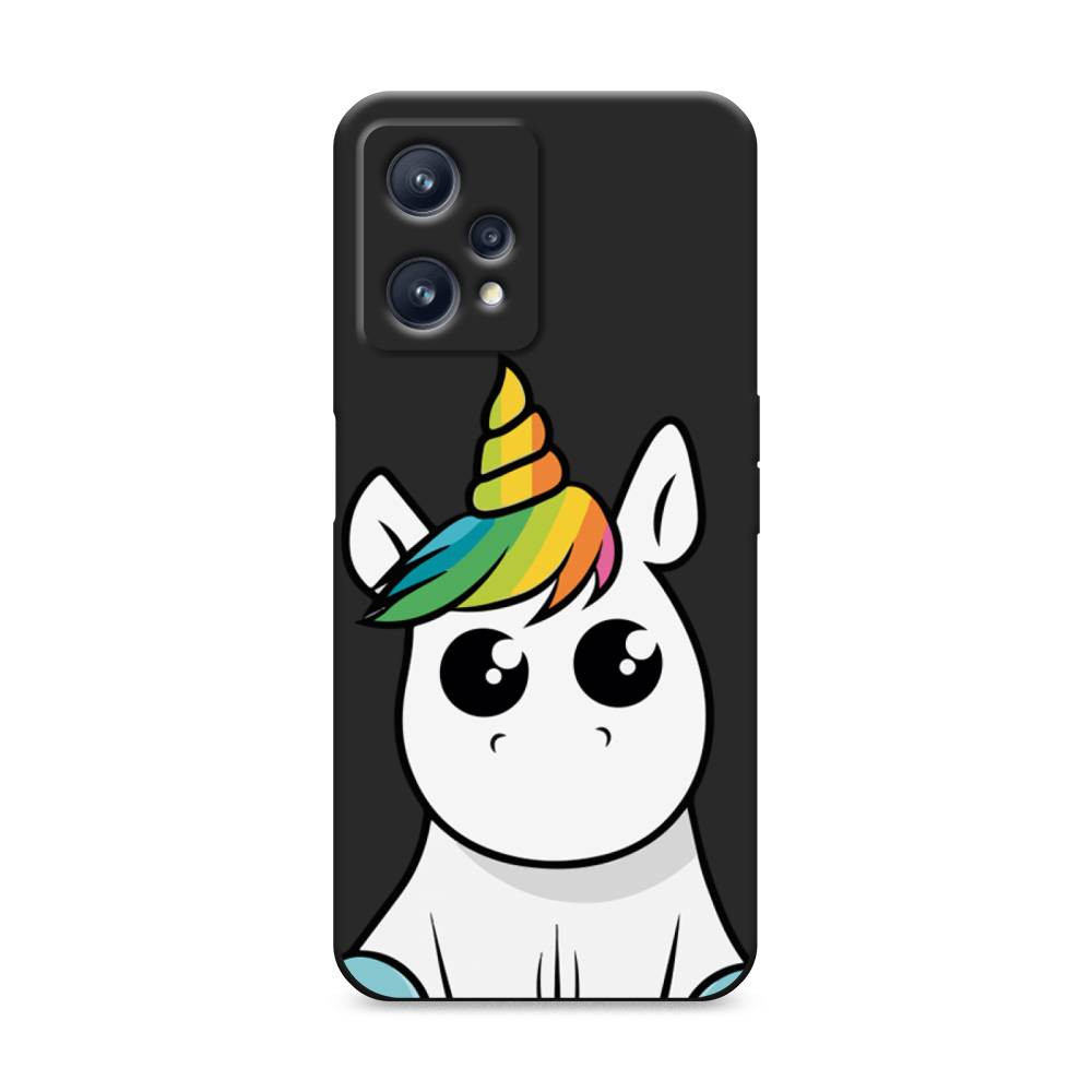 

Матовый силиконовый чехол "Глазастый единорог" на Realme 9, Глазастый единорог
