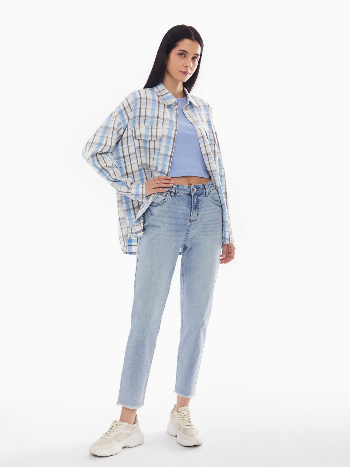 Джинсы женские Zolla 02412710L15351D0 голубые 33