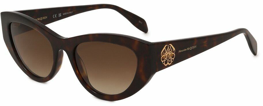 

Солнцезащитные очки женские Alexander McQueen AM0377S 002, коричневый, AM0377S 002