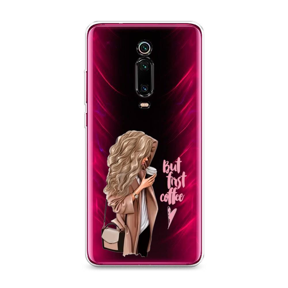 

Силиконовый чехол "Девушка с кофе" на Xiaomi Redmi K20, Девушка с кофе