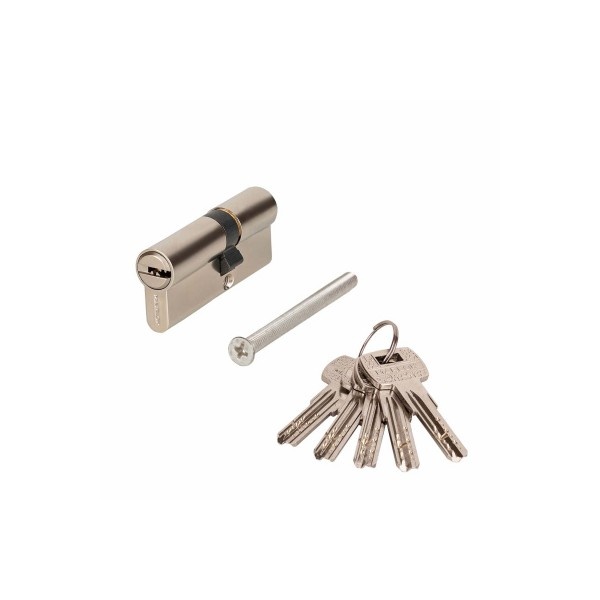 Цилиндр латунный MARLOK ЦМ 70 (30/40)-5К, перфорированный ключ/ключ, СP, хром