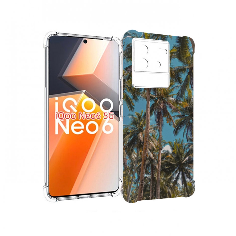 

Чехол MyPads летние пальмы для Vivo iQoo Neo 6 5G, Прозрачный, Tocco