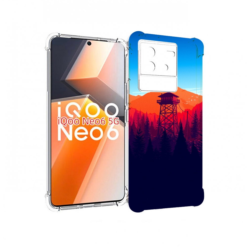 

Чехол MyPads лес с оранжевыми горами для Vivo iQoo Neo 6 5G, Прозрачный, Tocco