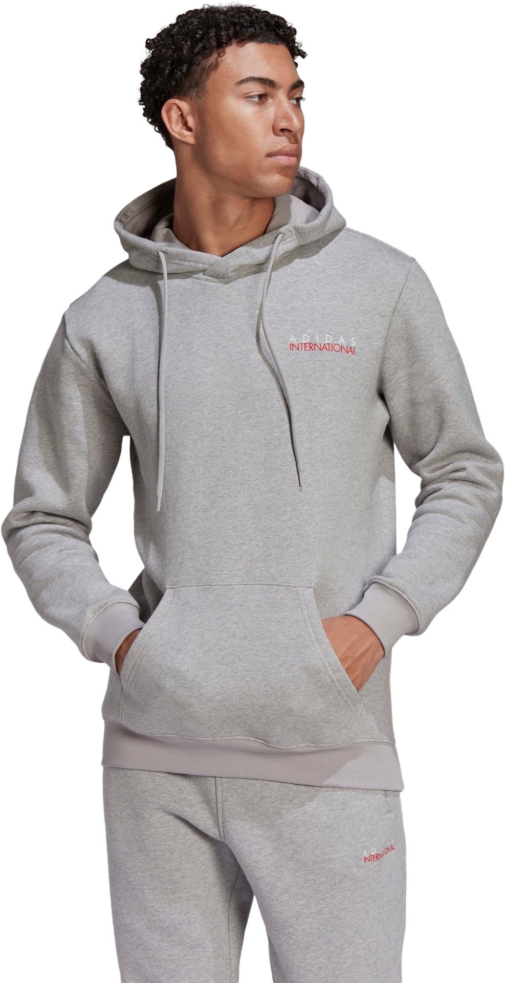 

Худи мужское Adidas HF4920 серое M, Серый, HF4920