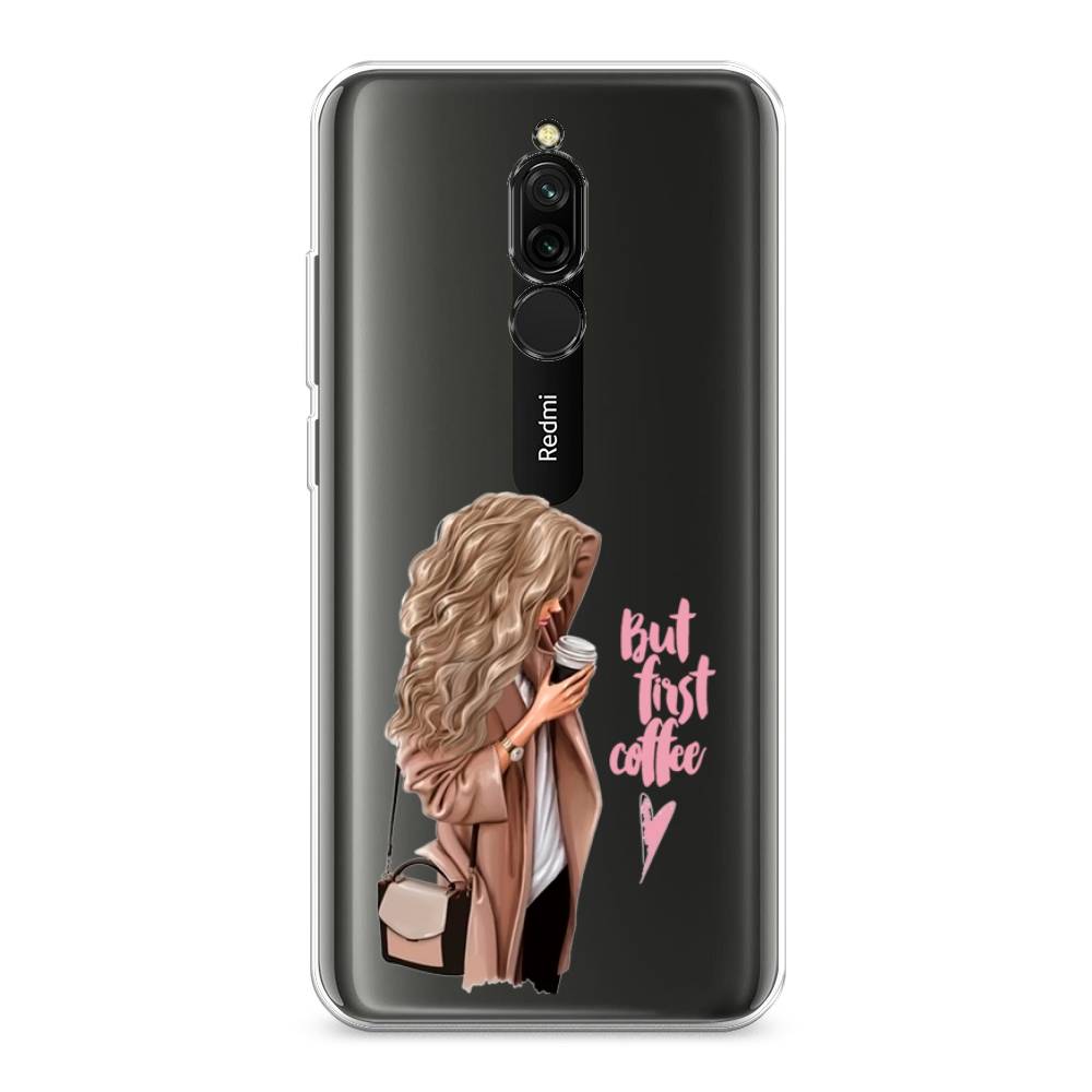

Силиконовый чехол "Девушка с кофе" на Xiaomi Redmi 8, Девушка с кофе