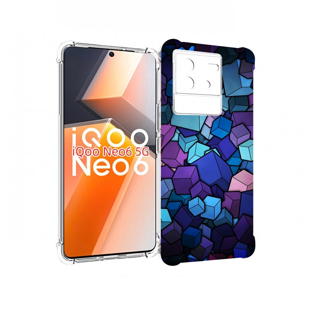 

Чехол MyPads лепестки для Vivo iQoo Neo 6 5G, Прозрачный, Tocco