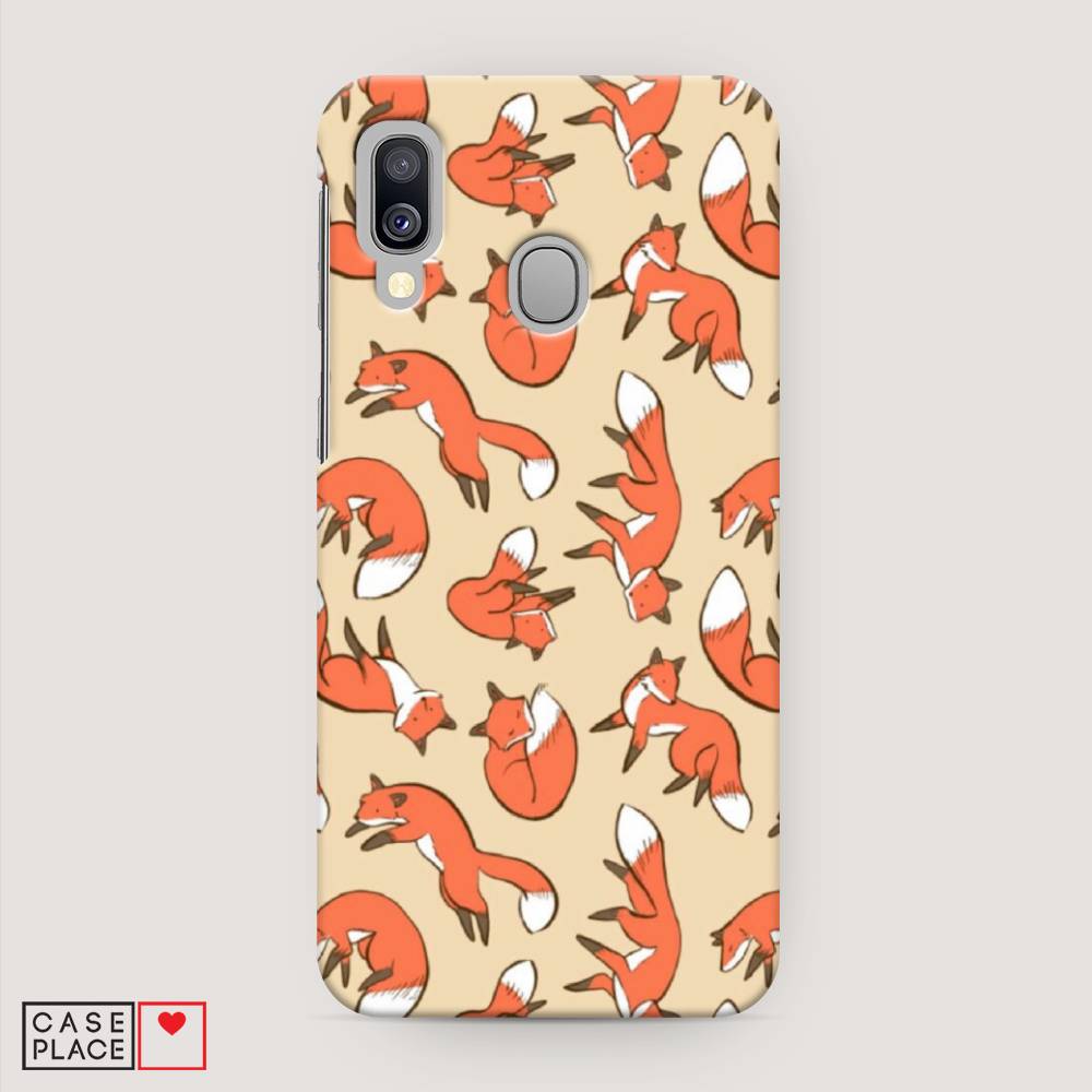 

Пластиковый чехол "Лисички фон" на Samsung Galaxy A40