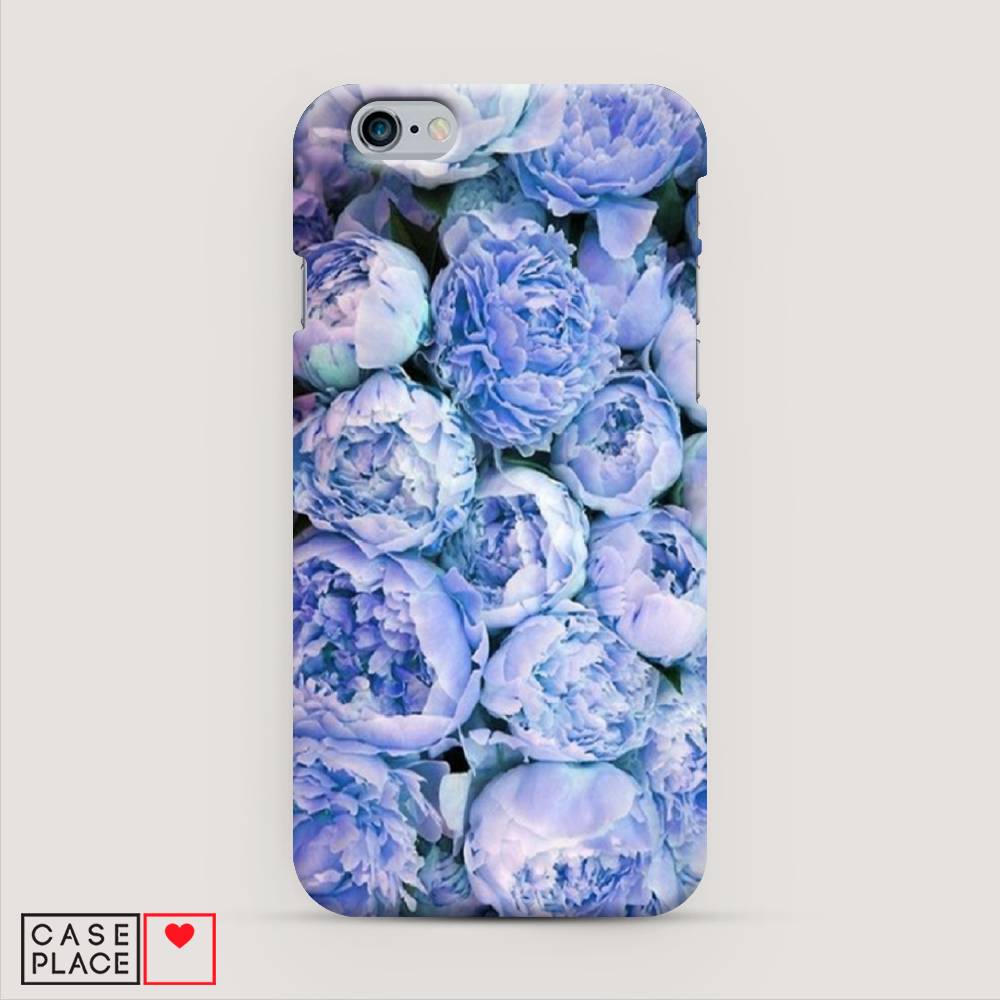 

Пластиковый чехол "Пионы голубые" на Apple iPhone 6, 10420-6