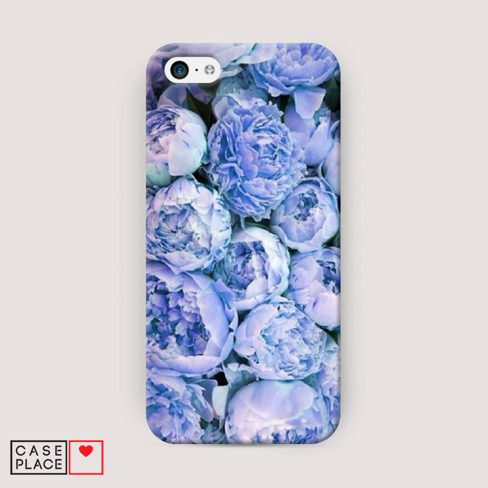 

Пластиковый чехол "Пионы голубые" на Apple iPhone 5C, 10220-6