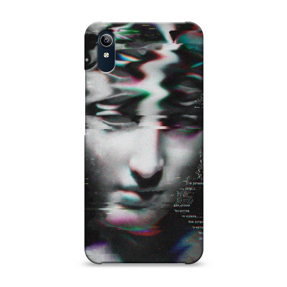 фото Пластиковый чехол "glitch art" на vivo y91c awog