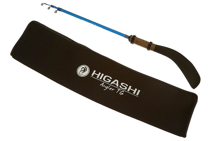 Зимняя удочка Higashi Angler TG, 70 см, синий