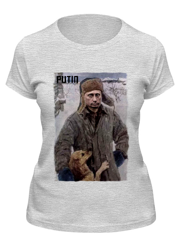 

Футболка женская Printio Putin серая XL, Putin