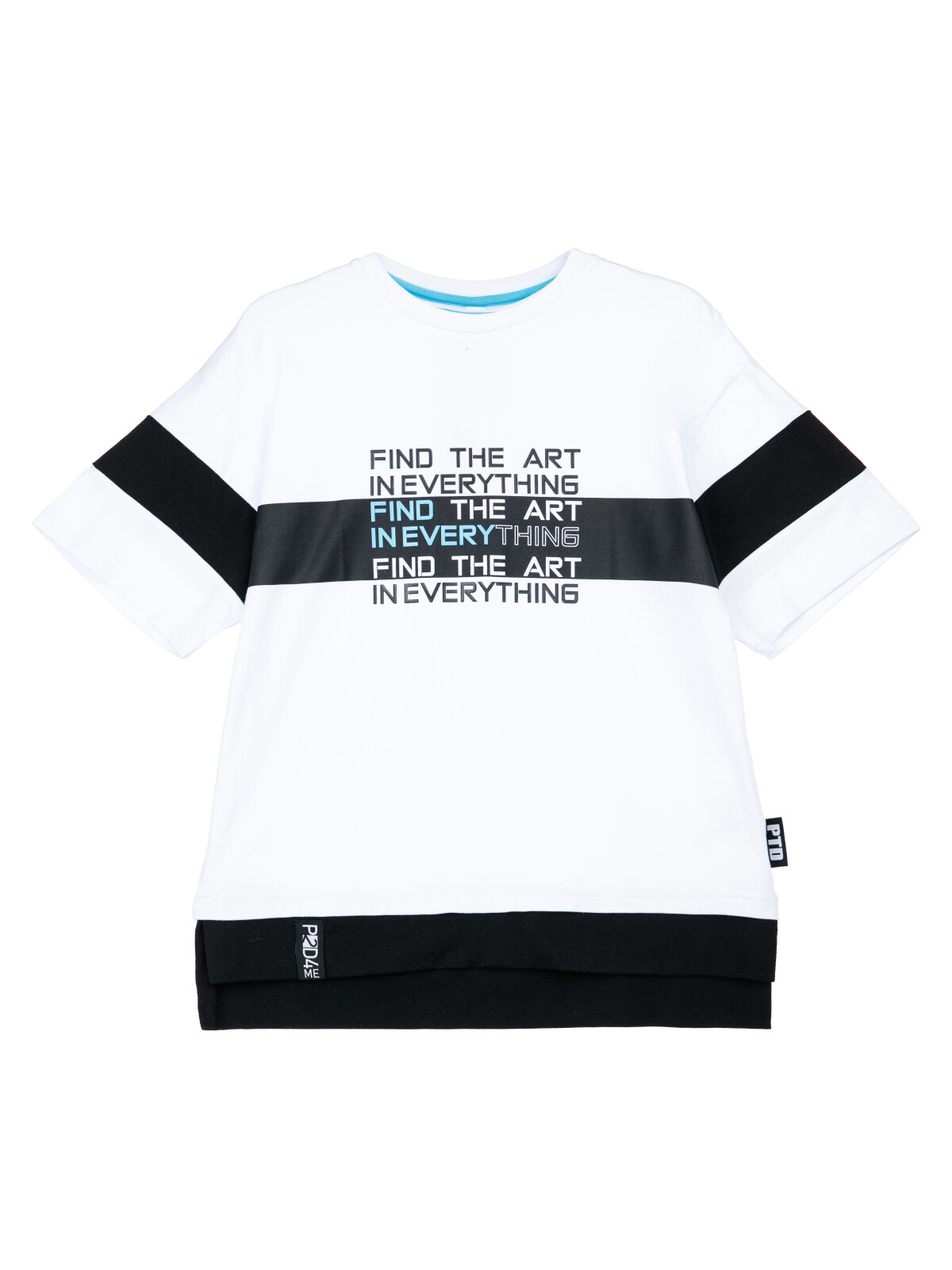 

Футболка детская PlayToday 12411933, белый; голубой, 146, 12411933