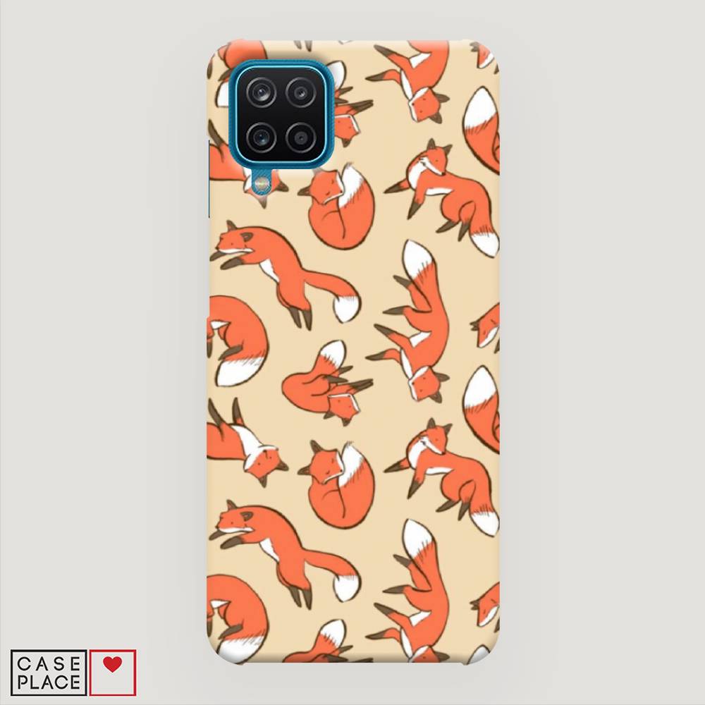 

Пластиковый чехол "Лисички фон" на Samsung Galaxy A12, 2101620-2