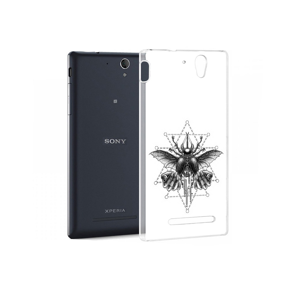 

Чехол MyPads Tocco для Sony Xperia C5 Ultra скарабей (PT16261.253.601), Прозрачный, Tocco