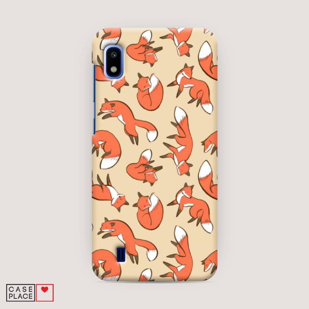 

Пластиковый чехол "Лисички фон" на Samsung Galaxy A10, 27920-2