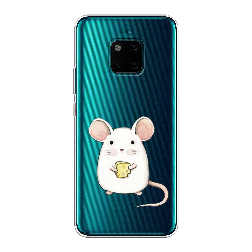 

Чехол Awog на Huawei Mate 20 Pro "Мышка", Белый;розовый;прозрачный, 67050-1