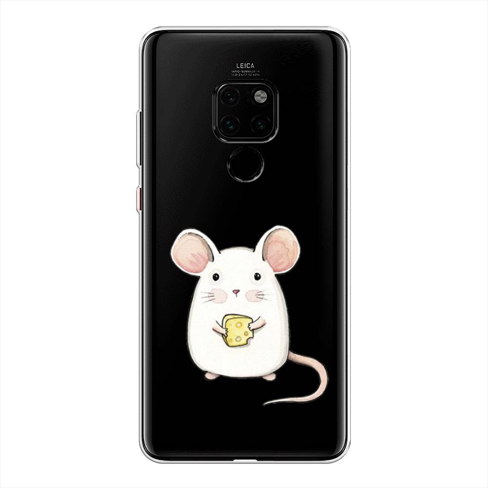 

Чехол Awog на Huawei Mate 20 "Мышка", Белый;розовый;прозрачный, 66850-1
