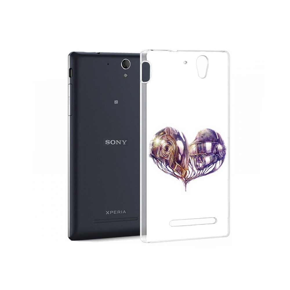 

Чехол MyPads Tocco для Sony Xperia C5 Ultra сердце абстракция (PT16261.253.596), Прозрачный, Tocco